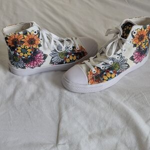 RAAD Flowers Tattoo Hi-Top Shoes